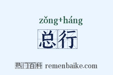 总行是什么意思的图片